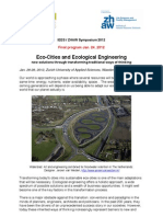 Eco-Cities and Ecological Engineering: IEES / ZHAW Symposium 2012