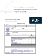 Candidate Information Form Template | PDF