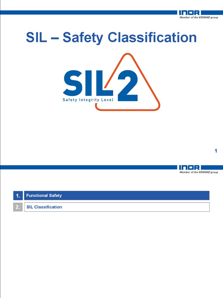 SIL Safety Classification Risk Systems Engineering