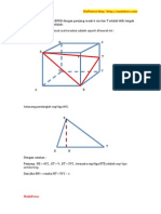 Soal Dan Pembahasan Dimensi Tiga