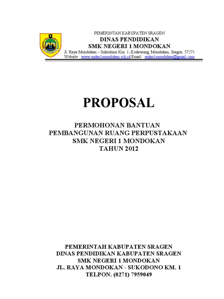PROPOSAL Pengadaan Alat Bengkel