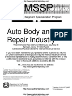 IRS Audit Guide For Autobody and Auto Repair Shops