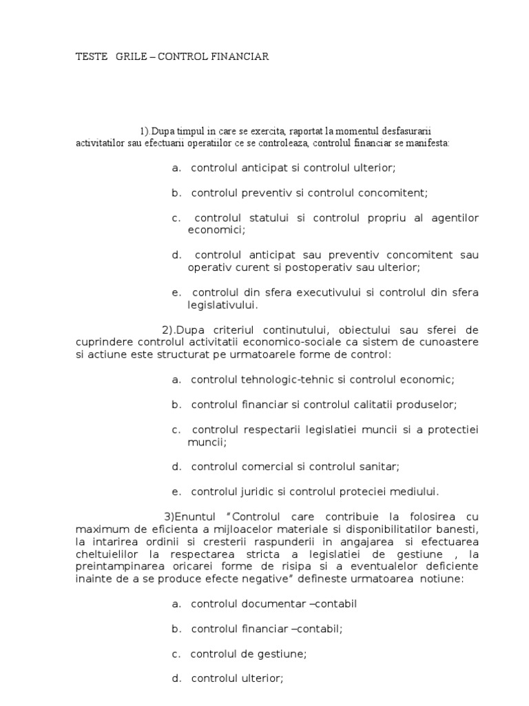 Teste Grila Control Financiar