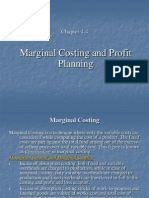 Marginal Costing and Profit Planning