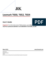 Lexmark T65x User Guide