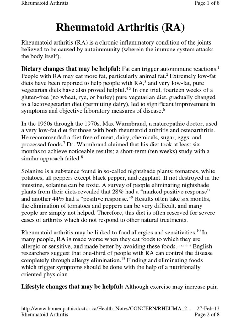 Handling Rheumatoid Arthritis PDF Arthritis Fish Oil