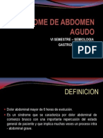 Sindrome de Abdomen Agudo