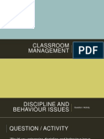 Classroom Management - Discipline and Behaviour Issues