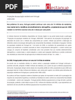 INE- Projeções Pop Residente Portugal 2008-2060