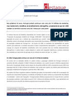 INE- Projeções Pop Residente Portugal 2008-2060