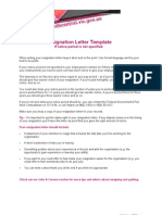 Resignation Letter Template: If Notice Period Is Not Specified