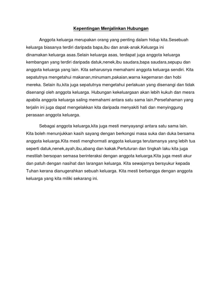 Karangan Keluarga Pdf