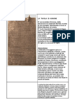 Agnone. Un Documento Poco Conosciuto Di Una Delle Principali Civiltà Pre-Romane in Italia