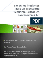 Manejo de Productos Frescos para El Transporte Maritimo