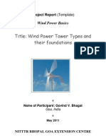 Wind Power Tower Types and their foundations