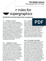 Readability with Supergraphics and Flexographic Printing