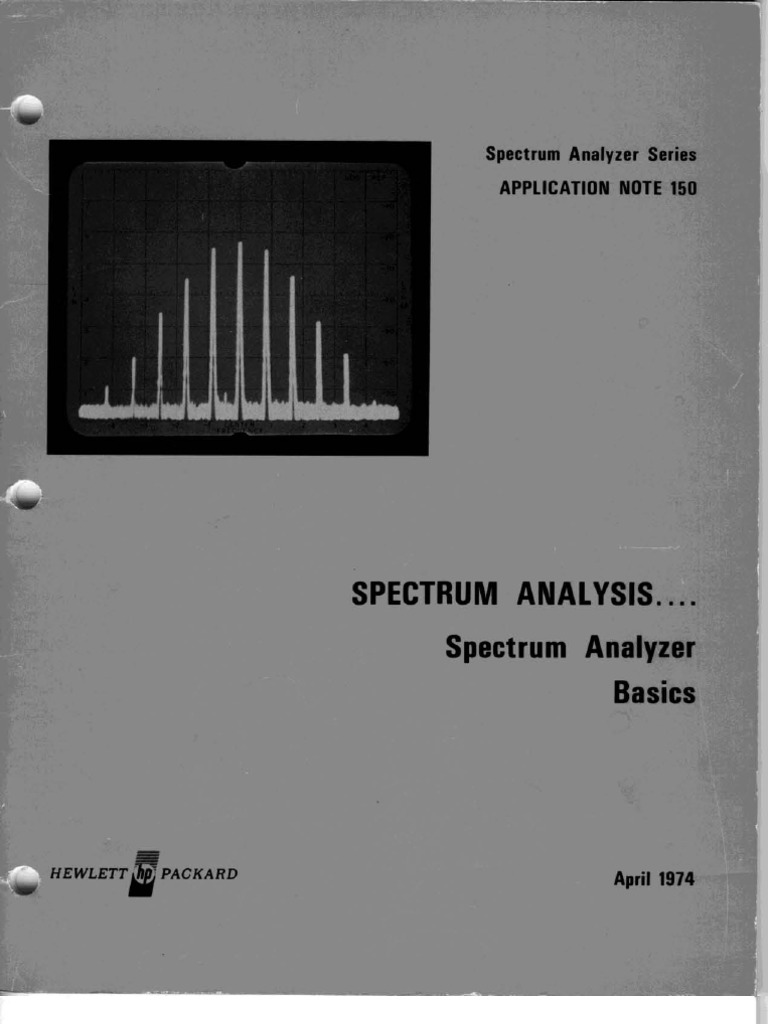 Spectrum Analysis Spectrum Analyzer Basics PDF