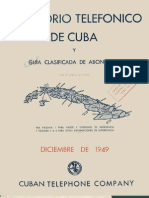 Directorio Telefonico de Cuba 1949 - Cuban Telephone Diretory