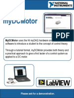 Mydcmotor: Mydcmotor Uses The Ni Mydaq Hardware and Labview
