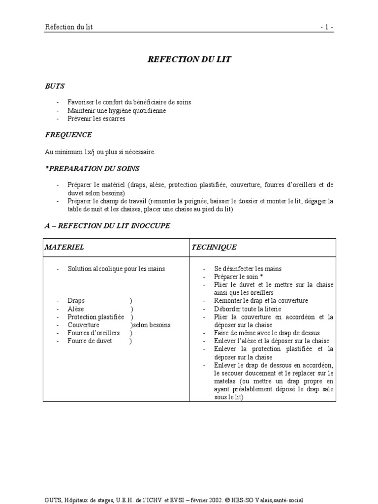 3. Refection Du Lit Lit Matelas