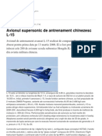 Avionul Supersonic de Antrenament Chinezesc L-15