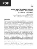 InTech-Applied Behavior Analysis Teaching Procedures and Staff Training For Children With Autism