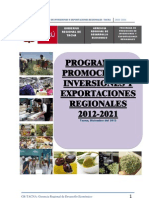 Programa Inversiones Regionales 2012 Documento Final