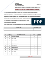 Formulário distribuição de vagas  AFRFB