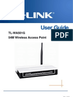 TPLink TLWA501G User Guide