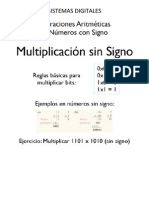 Aritmetica Binaria Con Signo PDF