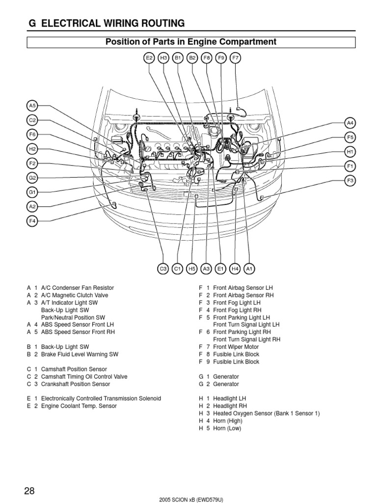 Scion Xb 2005 Wiring Parts