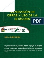 Supervision de Obras y Uso de La Bitacora