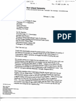 Letter from 9/11 Commission Bob Kerrey Complaining about Deal on PDB Access