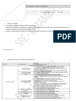 Planejamento Anual de Quimica - 1 Ano