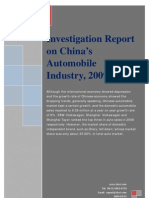 Investigation Report on China's Automobile Industry, 2009