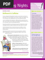 Working Nights Newsletter - July 2011