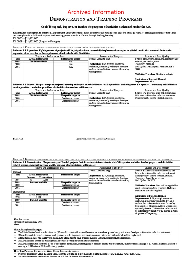 Rehabilitation Services Program Overview | PDF