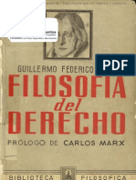 Filosofía del Derecho (Guillermo Federico Hegel)