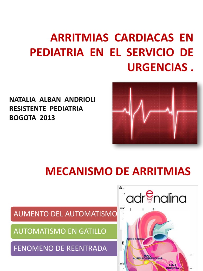 Arritmias Cardiacas en Pediatria en El Servicio de (2) | Arritmia