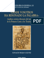 Rojas Ignacio - Análisis retórico literario de 1 Tesalonicenses - Cap 1