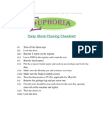 06 Daily Store Closing Checklist