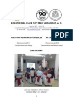 Boletín Rotario del 8 de enero de 2013