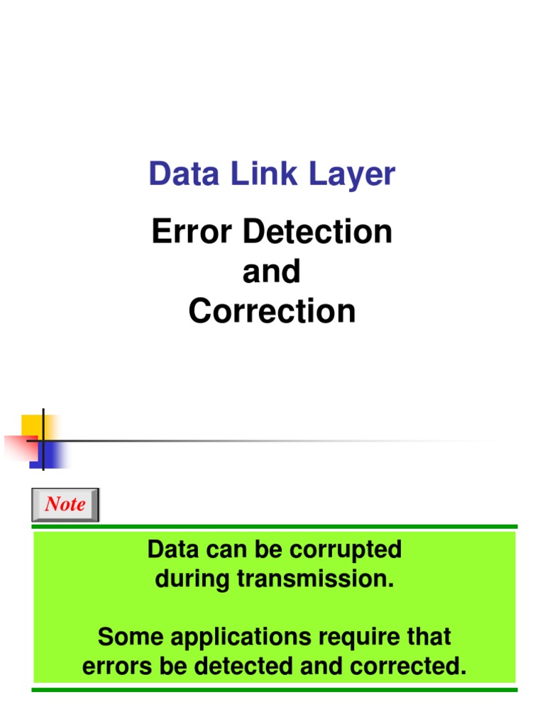 Data Link Layer | Forward Error Correction | Error Detection And Correction