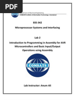 Micro Processor Lab 2 Manual