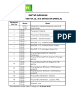 Daftar Kurikulum Arsitek & Estimator