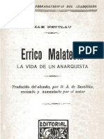 Errico Malatesta. La Vida de Un Anarquista - Max Nettlau