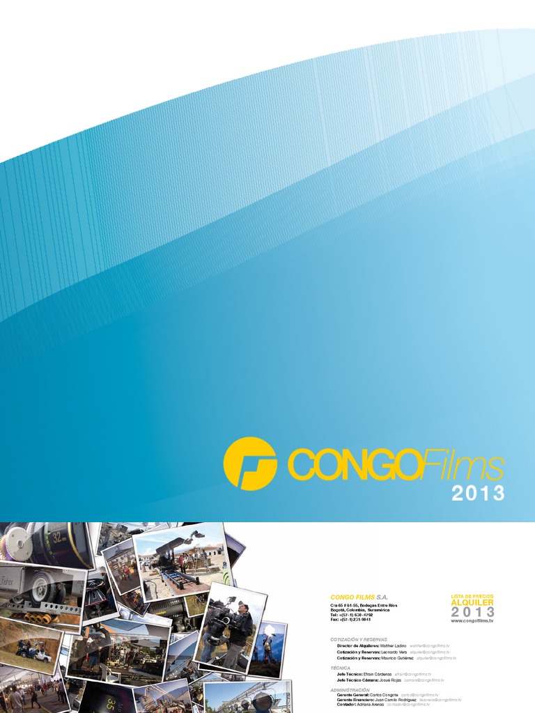 Catalogo Equipos De Cine Congo Films Camara Digital Tecnologia De Pantalla