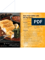 Oven Fried Catfish Stir-Fry Greens
