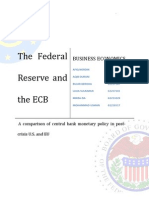 The Federal Reserve and The ECB - A Comparison of Central Bank Monetary Policy in Post-Crisis U.S. and EU
