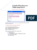 Testing Media Block Recovery (MBR) Using RMAN: 1. Test That There Are No Data Block Corruption in Scott - EMP Table